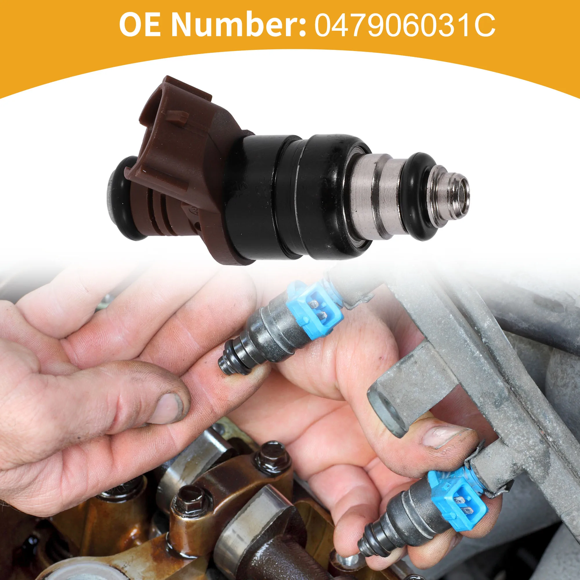UXCELL 1 Pc No.047906031C Fuel Injector for SKODA for VW SEAT for Audi FABIA 6Y 1.4 MPI