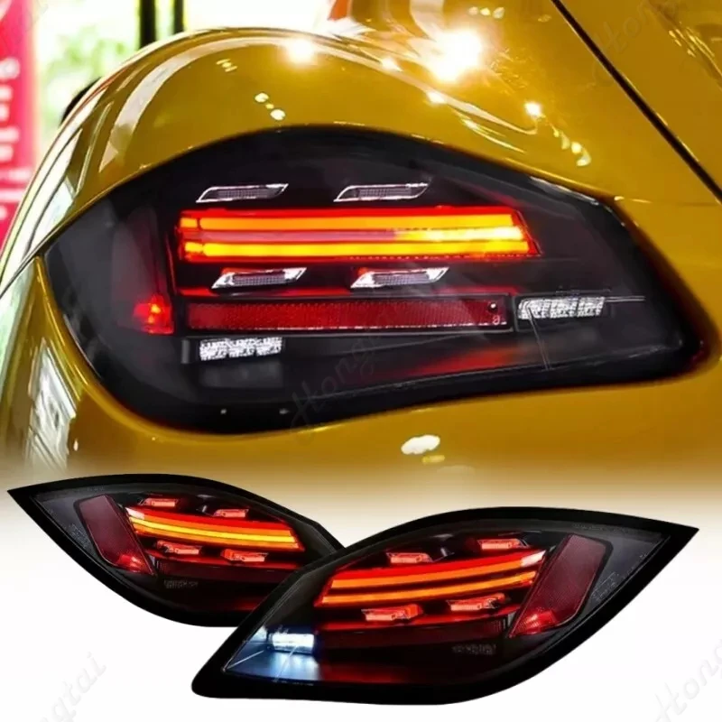 Pair Taillight assembly For Porsche Cayman 987.2 2009-2010 2011-2012 Fog Lights DRL Boxter Lamps，Brake lights, reverse lights