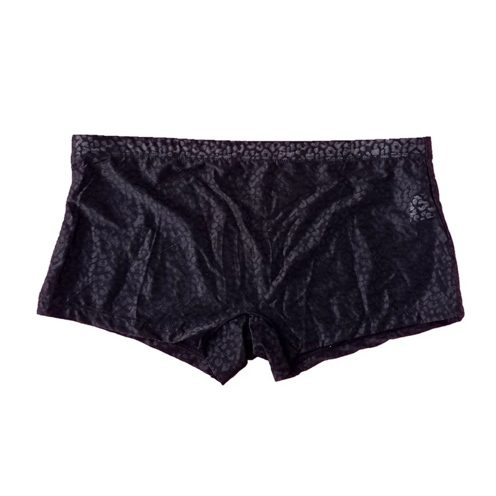 Boxer de umidade respirável masculino, cuecas de malha sexy, bolsa de bojo, calções de boxer elástico, cuecas