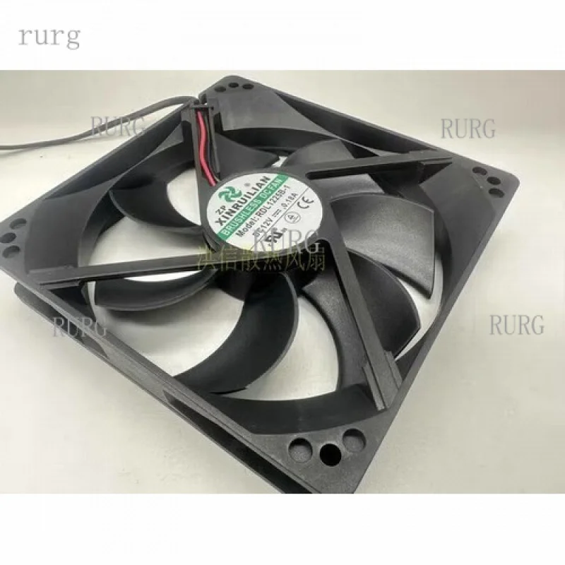 L  1 PCS for XINRUILIAN FAN RDL1225B-1 DC12V 0.18A 12025 120*25MM 2 WIRE