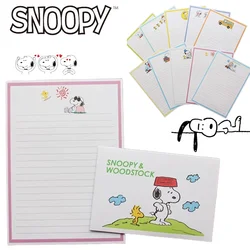 10pcs Snoopy Envelope Letter Set Cute Cartoon Wedding Party Invitation Greeting Card Aesthetic Small Fresh Writing Paper