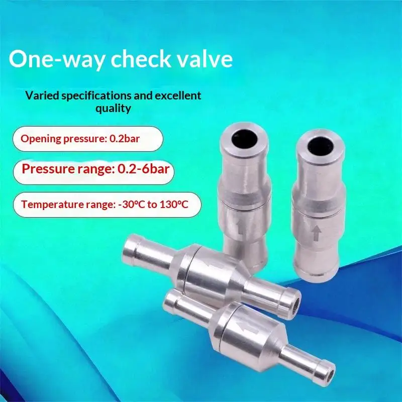 Non-return Valve Auminium Inline-way Quick Insert Check Valve Replacement Parts