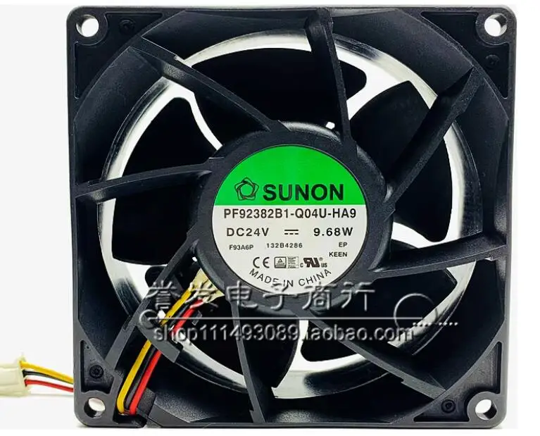 Ltsf ل SUNON PF92382B1-Q04U-HA9 تيار مستمر 24 فولت 9.68 واط 90x90x38 مللي متر 3-سلك خادم مروحة التبريد 9 سنتيمتر