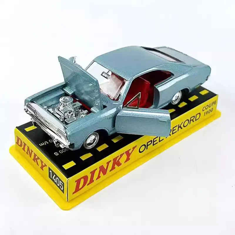 

Dinky Toys, масштаб 1:43, OPEL REKORD COUPE 1900, модель автомобиля из сплава, статическая коллекция, украшенные праздничные подарки, игрушки, сувенирный подарок