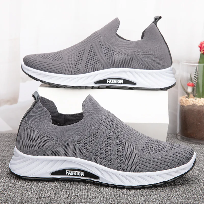 Chaussures de grill à semelle souple, chaussures simples confortables et décontractées, chaussures de marche en maille respirante, chaussures de sport solides pour documents, été, nouveau, 2024