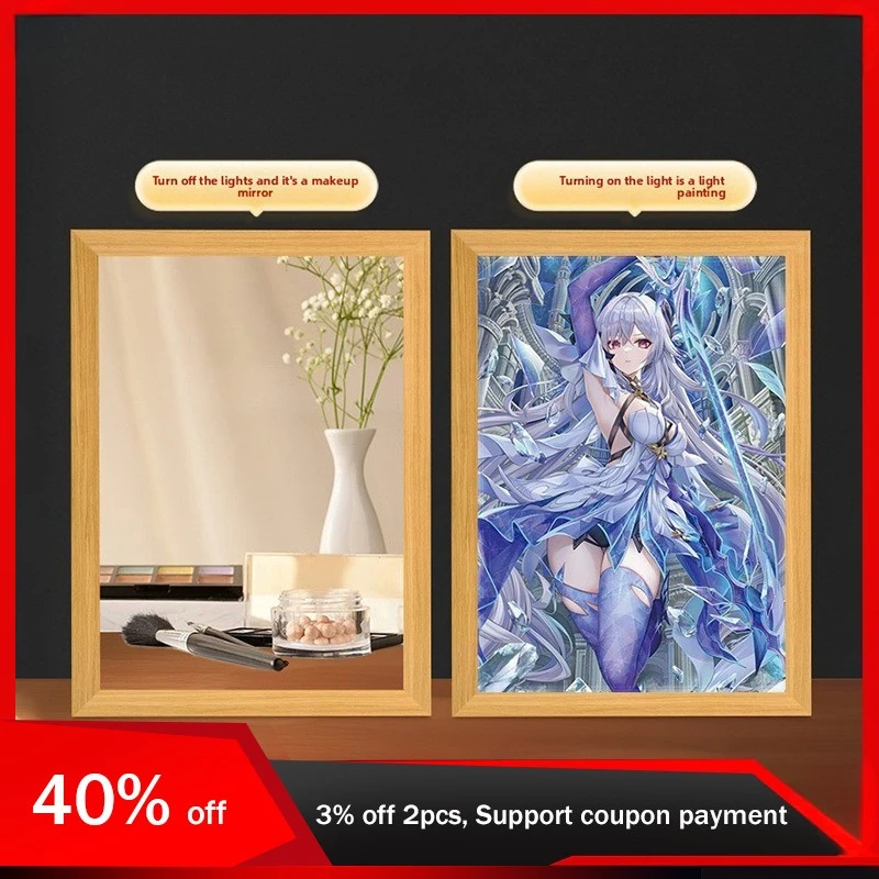 

22cm/8.66in 3D Light Painting Honkai: Star Rail Creativity Game Peripherals Led Night Lamps Table LED Regalo Bedroom Decoration