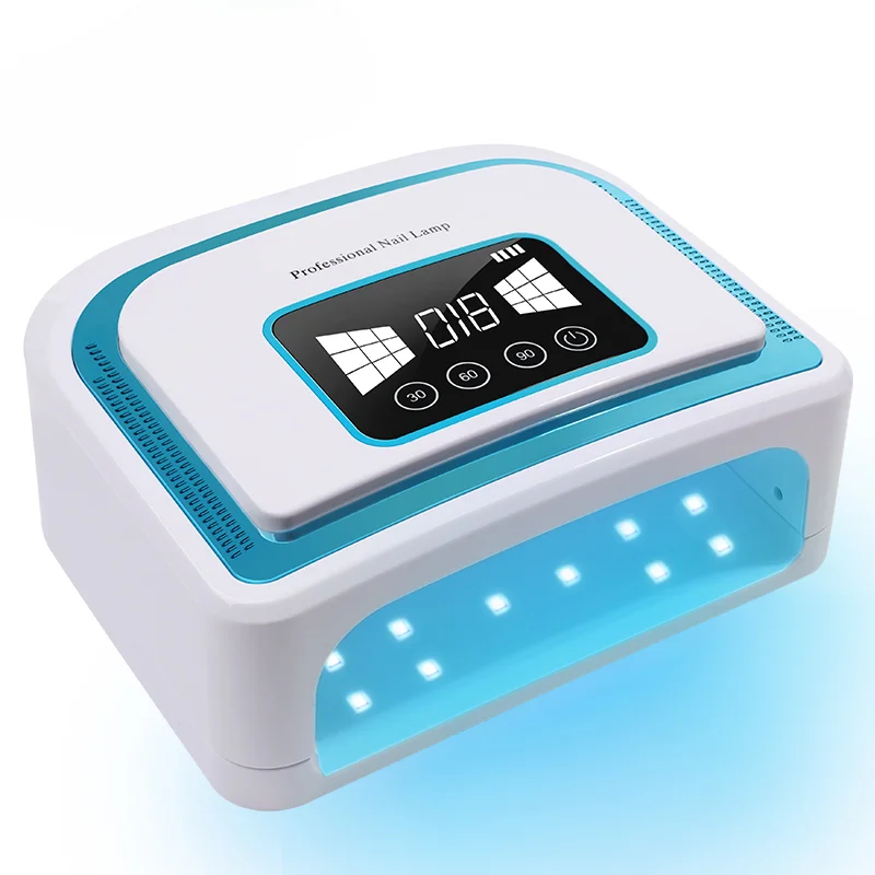 

Rechargeable Nail UV Lamp 120W Cordless LED Dryers for Nail Salon Drying Machine for Gel Polish UV Curing Manicure V10