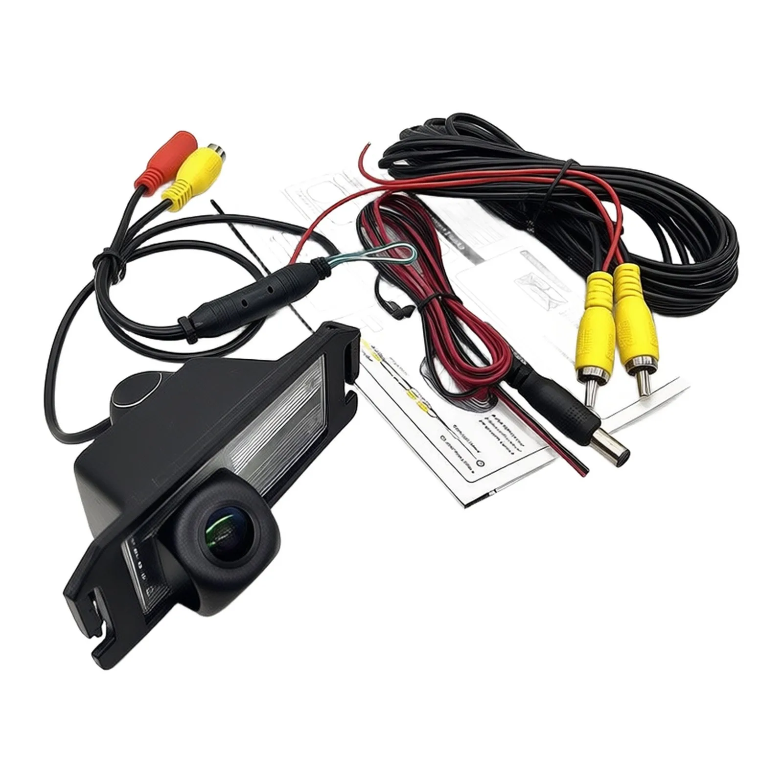 Auto Accessories Rear View Camera ABS Black Non-Deformation Wear-Resistant With Video Extension Cable Auto Accessories