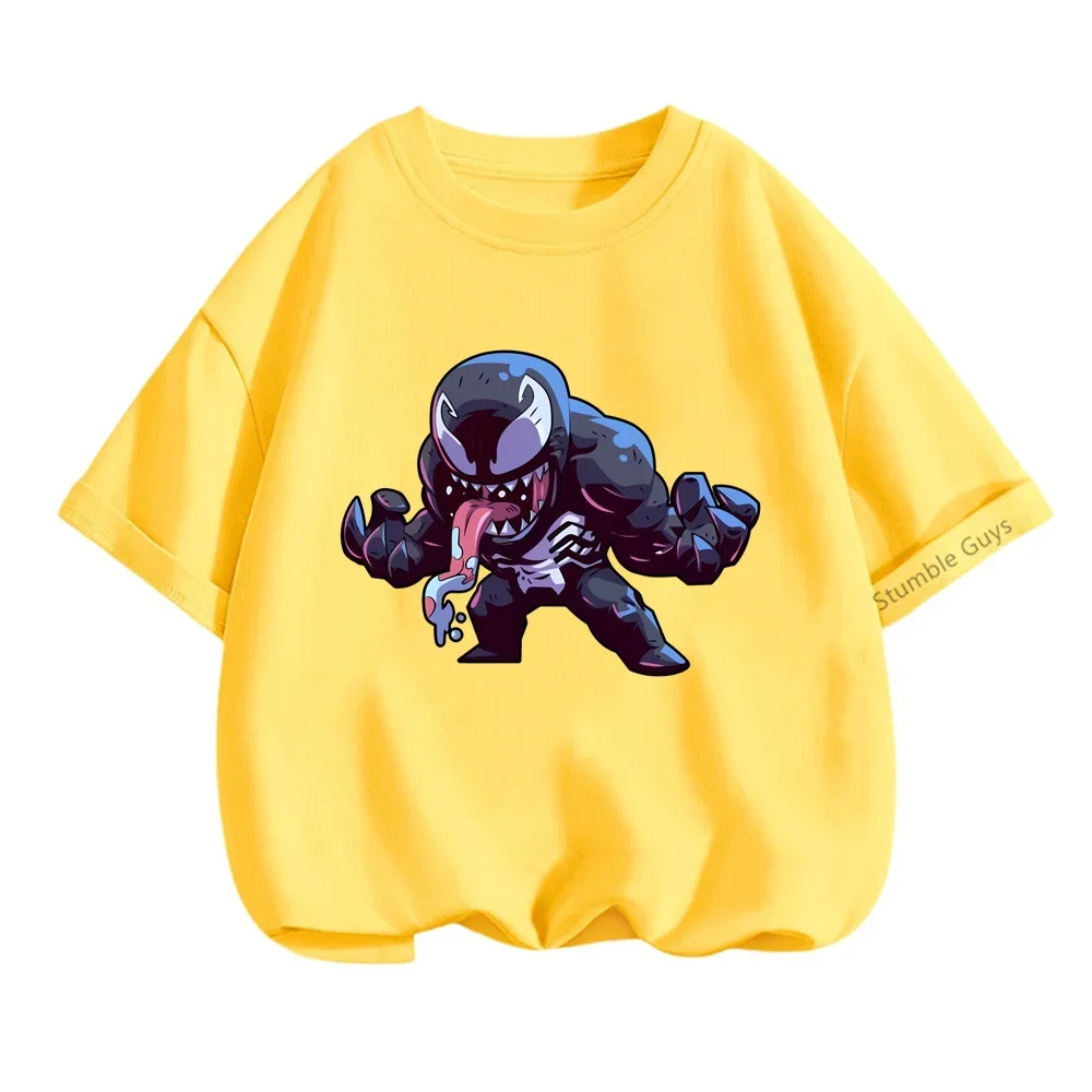 3-14 Years Kids Boys Venom Short Sleeve 3d T-shirts Tops Clothes Baby Boys Print Tees Children Clothing Kids Cartoon Outfit