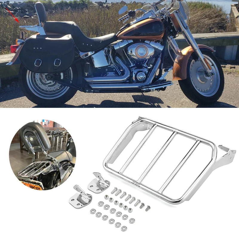 Motorcycle Sport Luggage Rack Bracket for Harley Softail Breakout Fat Boy 2018-2024 FLFB, FLFBS, FXBR FXBRS Accessories