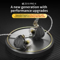 KZ ZS10 PRO X HIFI Bass Metal híbrido auricular deportivo con cancelación de ruido auriculares KZ ZSN PRO AS16 PRO AS12 ZSX ZEX
