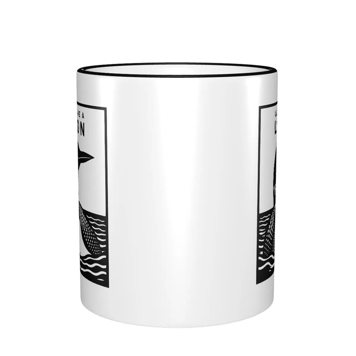 Leave Me A Loon Common Loon Minnesota Maine Heated Rivalry Coffee Mug Kawaii Cup For Home