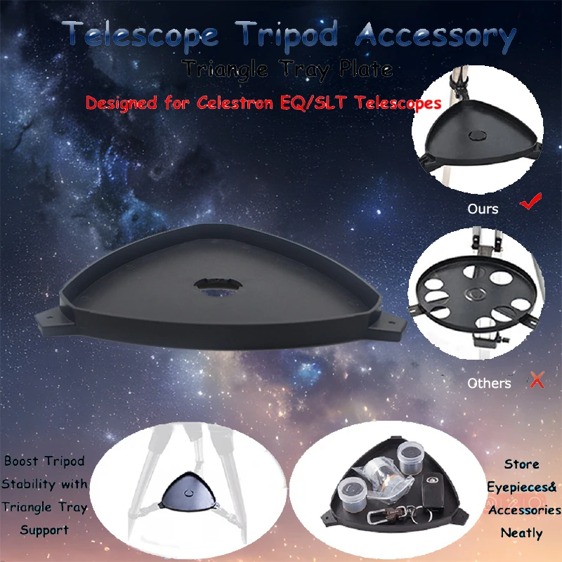 Accessoires pour télescope astronomique, plateau de trépied, plaque de rangement pour Celestron 80,90,130EQ/DX 127,150SLT, support équatorial