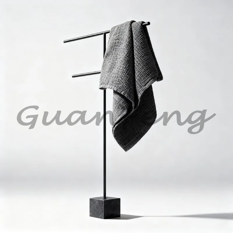 Freestanding Stainless Steel Towel Rack, Multipurpose Floor Towel Holder, Bathroom & Restroom Home Storage Accessories