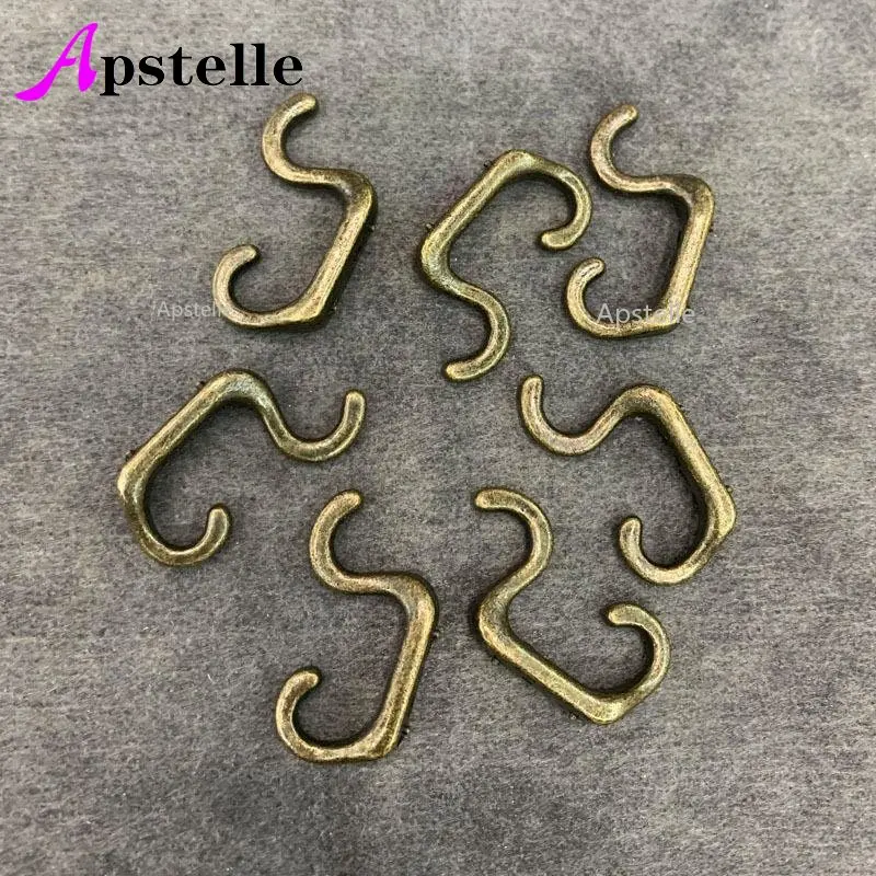 APSTELLE 6pcs S Type Thick Solid Hook S Hook Behind The Wardrobe Door of The Dormitory Kitchen Bathroom Wall Traceless Simple