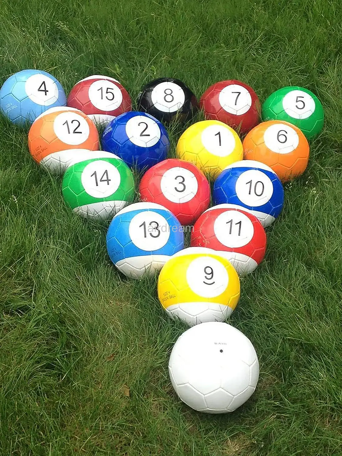 

2# 3# 4# 5#16 Pieces Gaint Snook Ball Snooker Football for Snookball game Huge Billiards Pool Toy with factory price