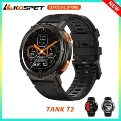 KOSPET TANK T2 Ultra Smart Watch Men Military Smartwatch Women Original Digital Fitness Watches AMOLED AI Voice AOD Bluetooth