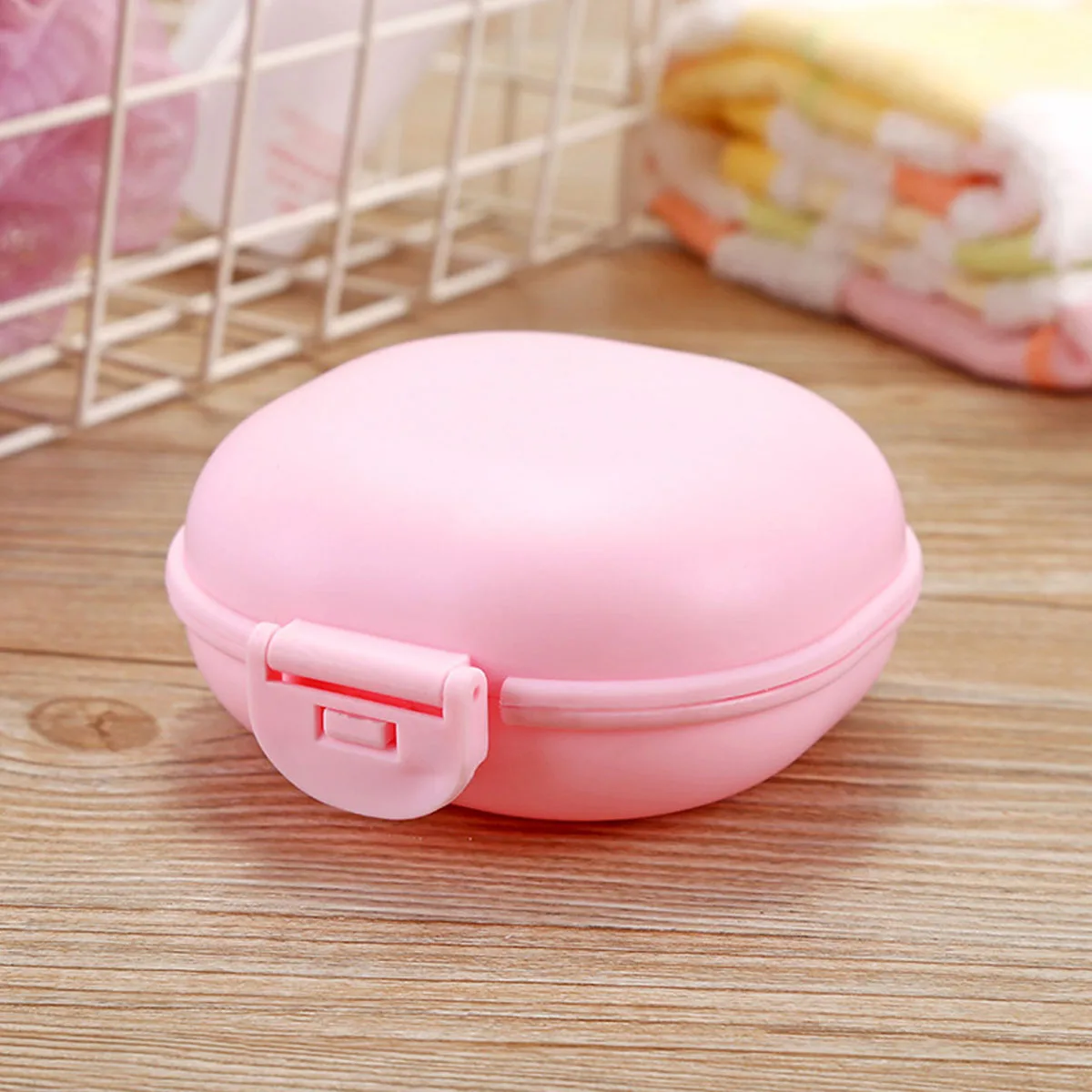 

5pcs Waterproof Soap Box Purple Small Portable Holder Long Lasting Use Bathroom Kitchen Travel Accessories