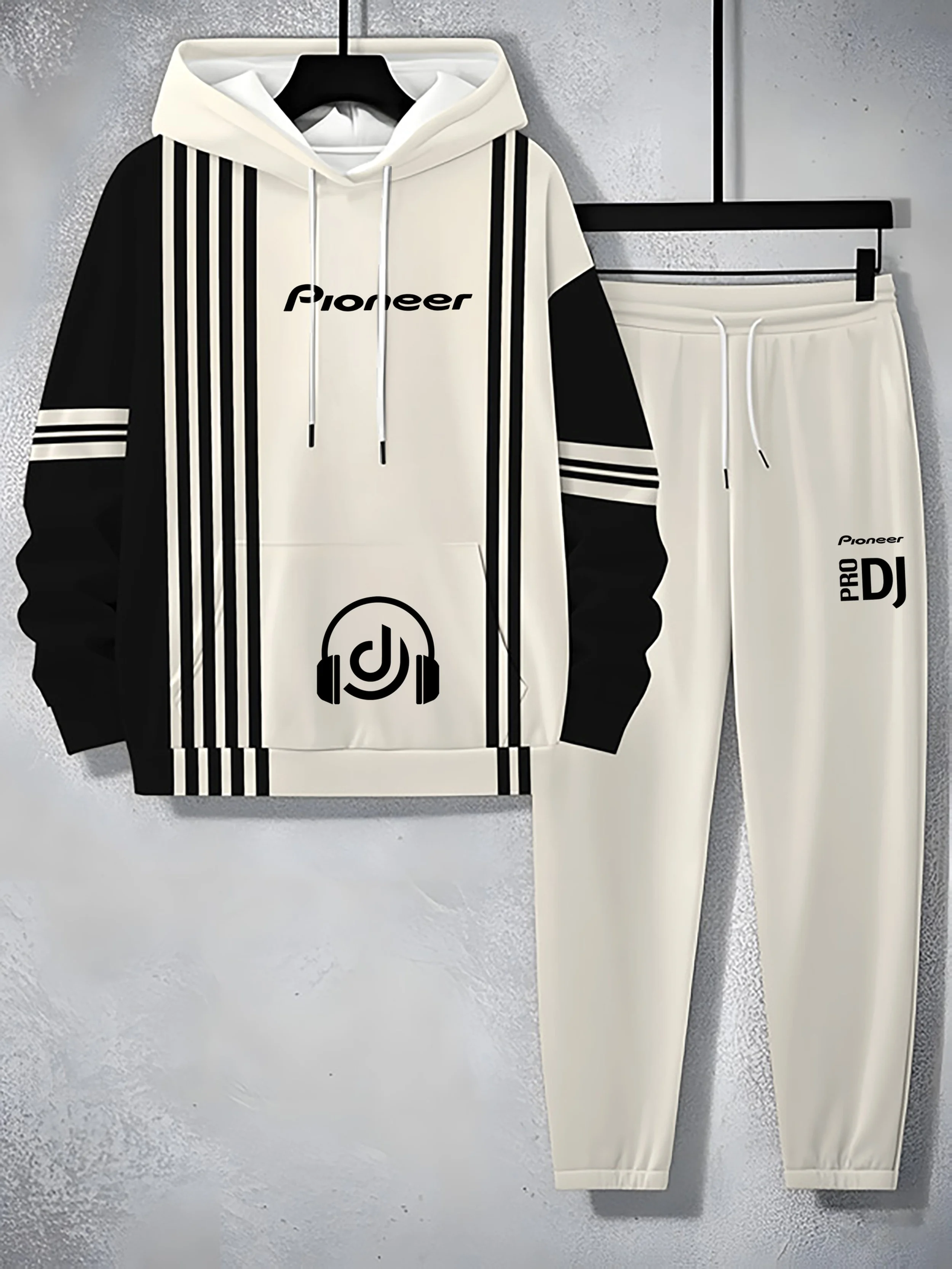 2026 خريف/شتاء جديد الرجال هوديي مجموعة Y2K موضة ملابس رياضية مجموعة الدافئة هوديي + السراويل 2 قطعة مجموعة فضفاضة غير رسمية #3