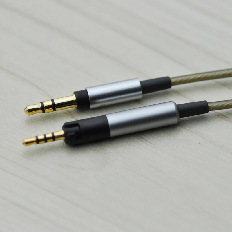 Cavo Audio argento di aggiornamento di ricambio da 6 piedi/9 piedi per cuffie di ricambio per piry KNS8400 KNS6400 KNS6402 KNS8402