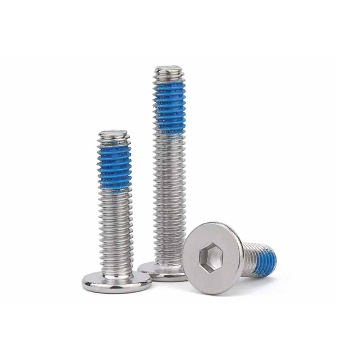 304 Stainless Steel Glue/Dispensing Flat Head Hexagon Socket Screw M2M2.5M3M4M5M6