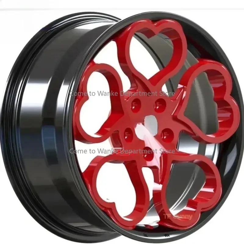 

Heart Shape Chrome Polish Red 5x112 5*120 Alloy Forged Wheels Rims 20 inch