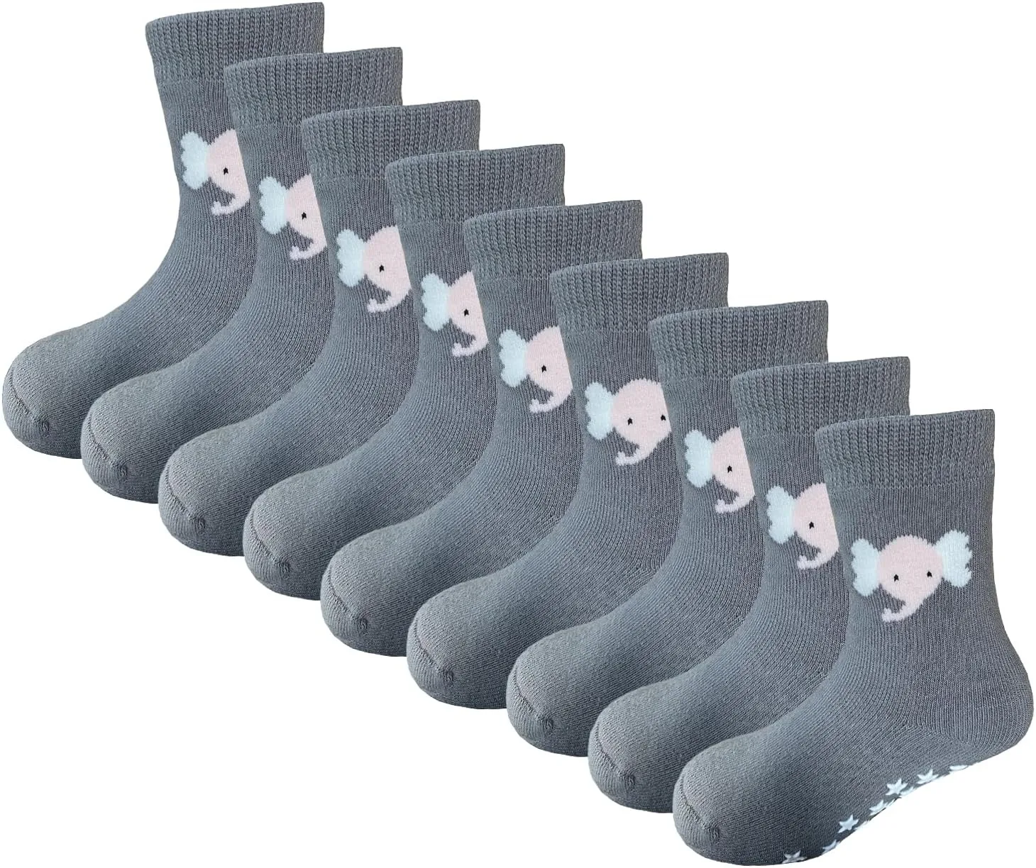 YALION Kindersocken Antirutschsocken Baumwollsocken Kinder Sportsocken Babysocken Krabbelsocken für