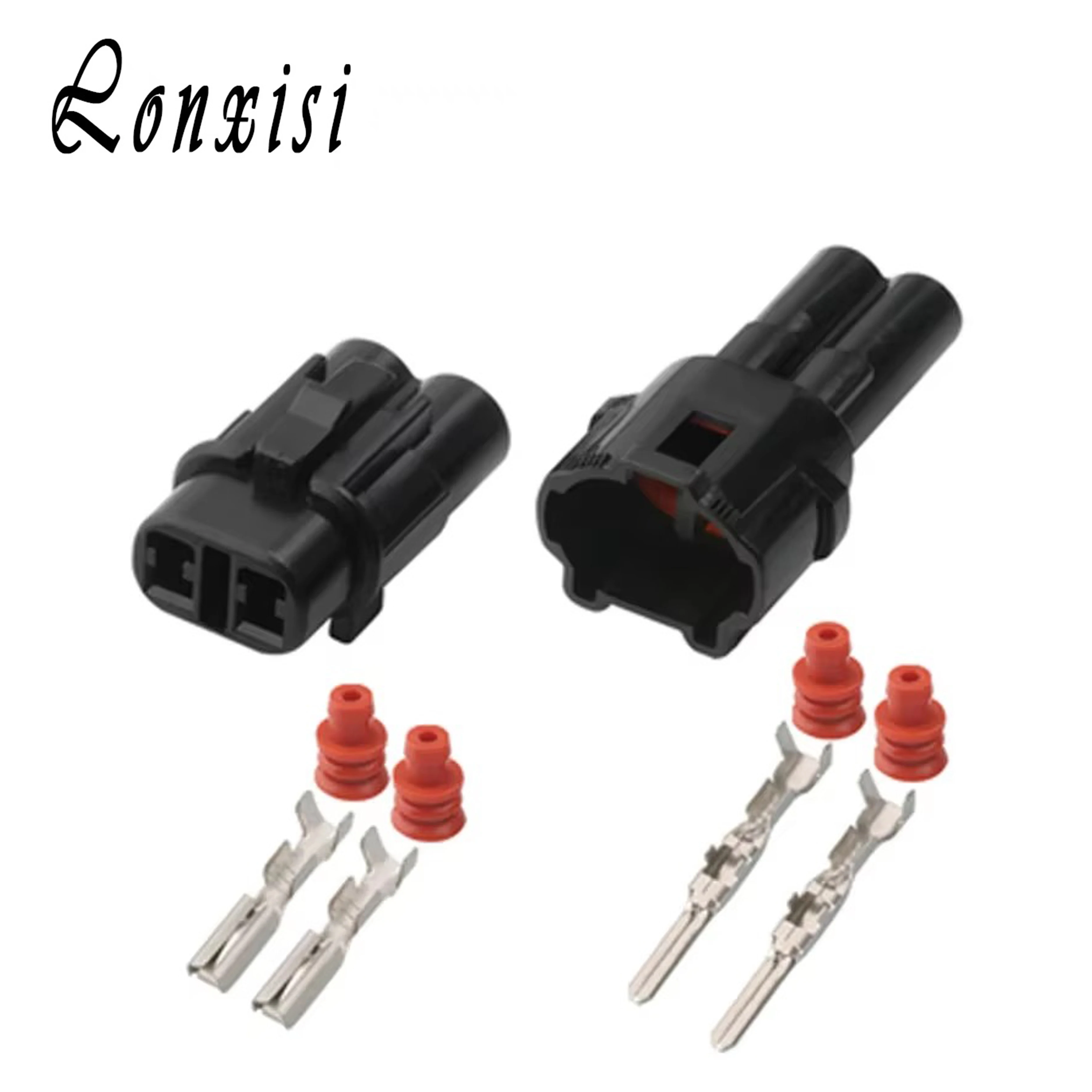 

2/10/20/50 Sets 2 Pin Sumitomo Auto Waterproof Wire Harness Male Female Grey Waterproof Connector Plug 6187-2311 6180-2321