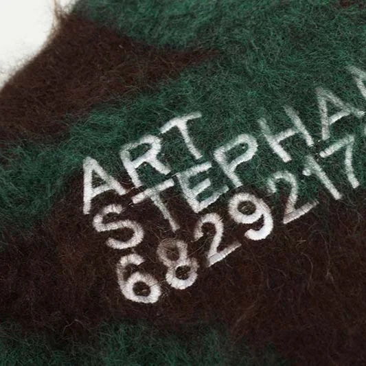 Suéter para hombre 2025, nuevo jersey de punto informal holgado con estampado de letras americanas de calle alta, manga larga, suave y cálido