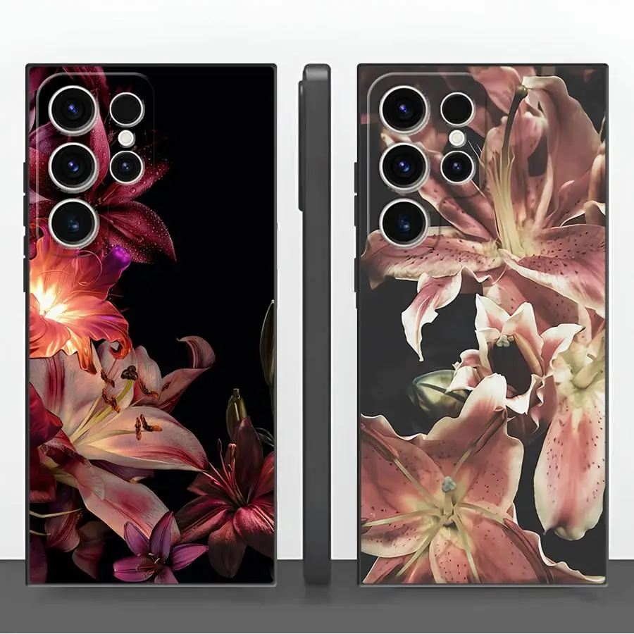 Silk Tree Flower Case for Samsung Galaxy S26 S20 Note 20 Ultra 8 9 10 S24 Plus S21 FE S23 S25 Ultra S10 S9 Funda Phone Cover