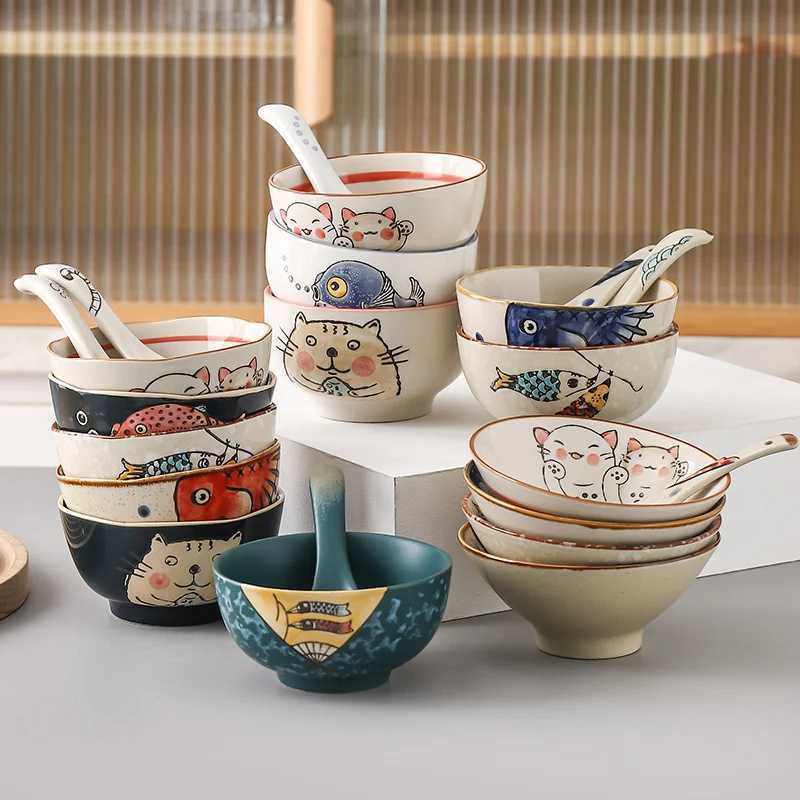 

Japanese ceramic bowl household 2021 new net red tableware rice bowl high appearance dining bowl personal bowl