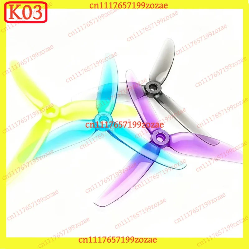 k03 4 Pairs 5 Inch 3-Blade Polycarbonate Propellers 5043 V2S for FPV Quadcopter Drone DIY RC Spare Parts