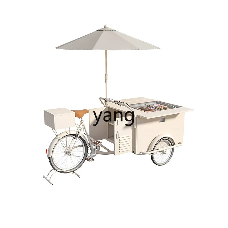 

CX outdoor mobile snack cart multi-functional ice cream fast food cart string stalls