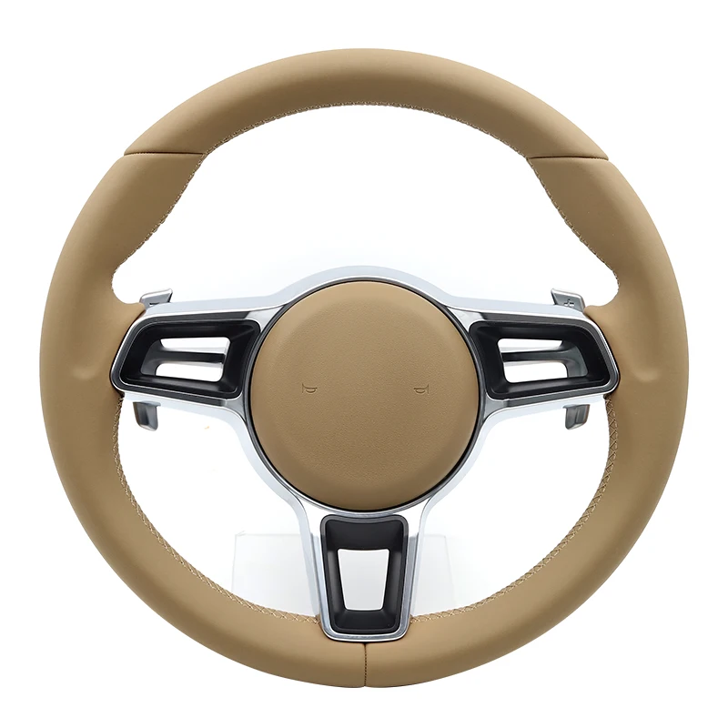 

Car Leather Steering Wheel for Porsche Cayenne Panamera Cayman Macan 911 991 992 918 958 970 971 981 987 Carrera GT2 3 4 RS GTS
