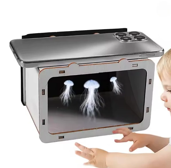 Projecteur holographique 3D pour smartphone, mini cinéma maison DIY, outil pratique pour les expériences scientifiques des étudiants