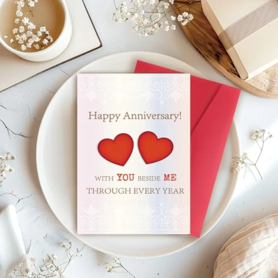 هدايا بطاقة الذكرى السنوية للنساء والرجال والزوج والزوجة وهدايا الزفاف له وديكورات الذكرى السنوية السعيدة #4