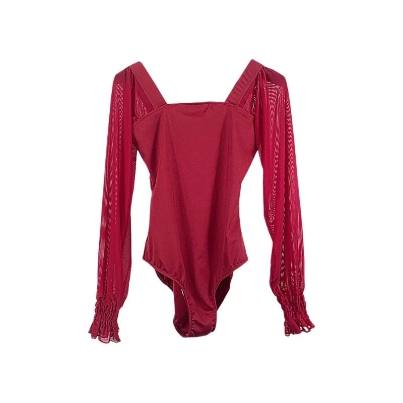 Ballet Leotards cho phụ nữ tay áo dài tay thể dục dụng cụ thể dục dụng cụ nhảy múa lê