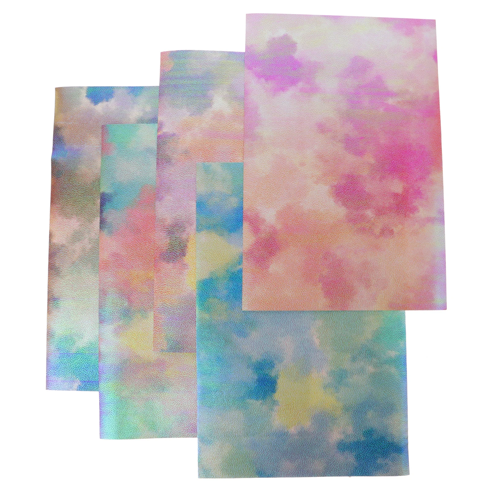 

Tie-Dye Faux Sheets Multipurpose DIY Craft Making Bag Fabric for Upholstery Furniture Bow Making PU Sheet