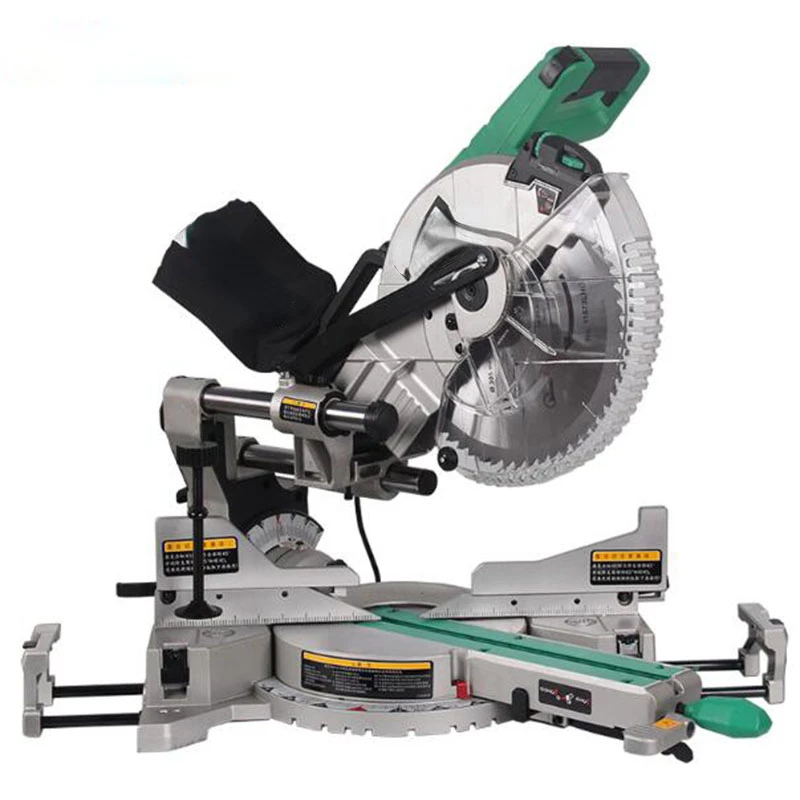 Dual Sliding Compound Mitre Saw Machine 305mm Miter Saw 220V Slide Bar Woodworking Angle Oblique Cutting Machine