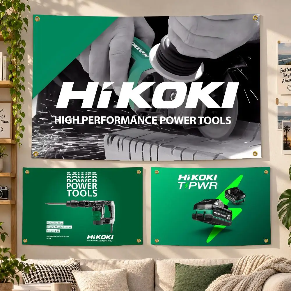 Tool HiKOKI Power Flags Personalized Banner Flag Room Dorm Camping Picnic Garage Bar Outdoor Wall Decor
