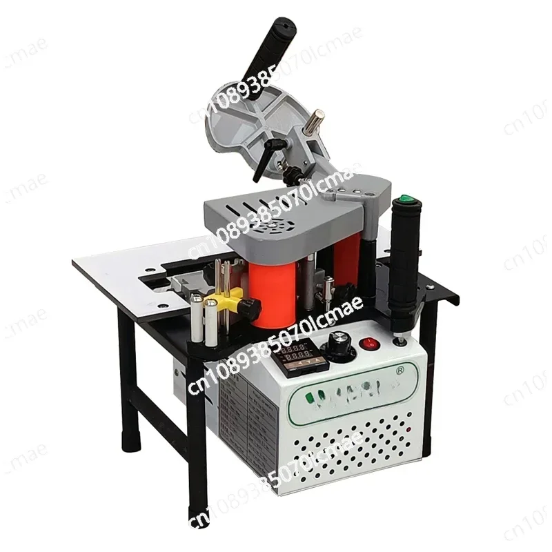 Portable Edge Banding Machine Small Wood Straight Curve Edge Bander Equipment 220V 1200W Double Side Gluing for PVC Woodworking