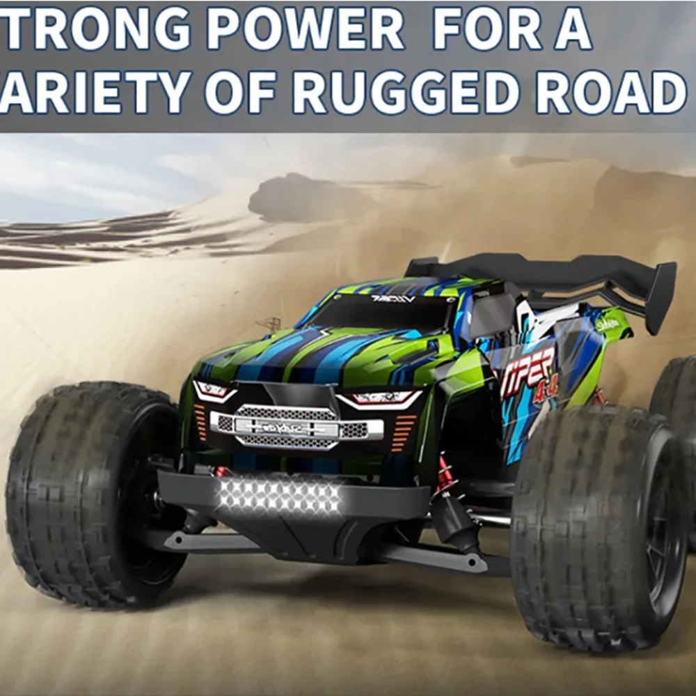 WLToys S909PRO S910PRO S909 S910 1:16 70KM/H 4WD RC Car z pilotem LED Samochody Szybki dryf Monster Truck