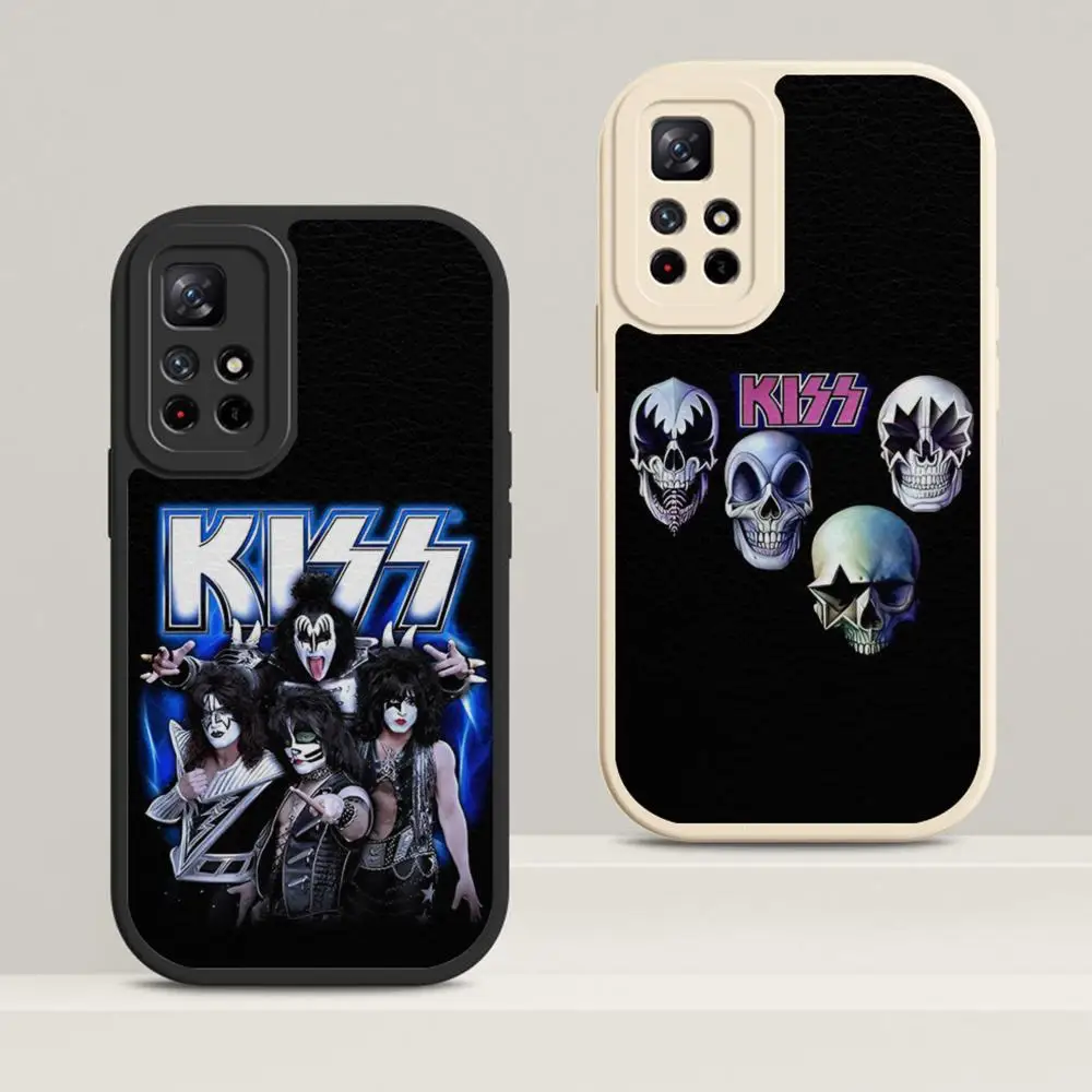 Модный певец Bandad De Rock K-Kiss MAISTO Чехол для телефона из овечьей кожи Чехол для Xiaomi Redmi 8 11 12 T Pro 10 11 12 Poco 11i 12X Ultra