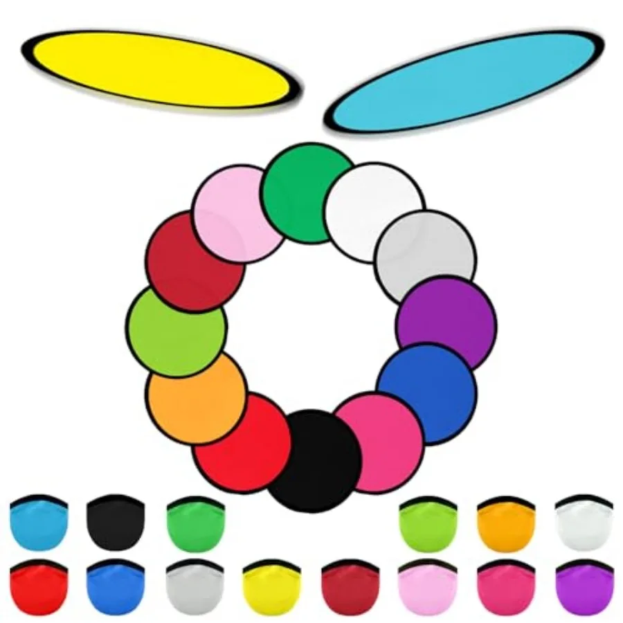 

140 PCS Foldable Flying Disc Fans with Bags, 9.8'' DIY Handheld Egde Fabric Folding Fan for Outdoor Game Activities Birthday Pa