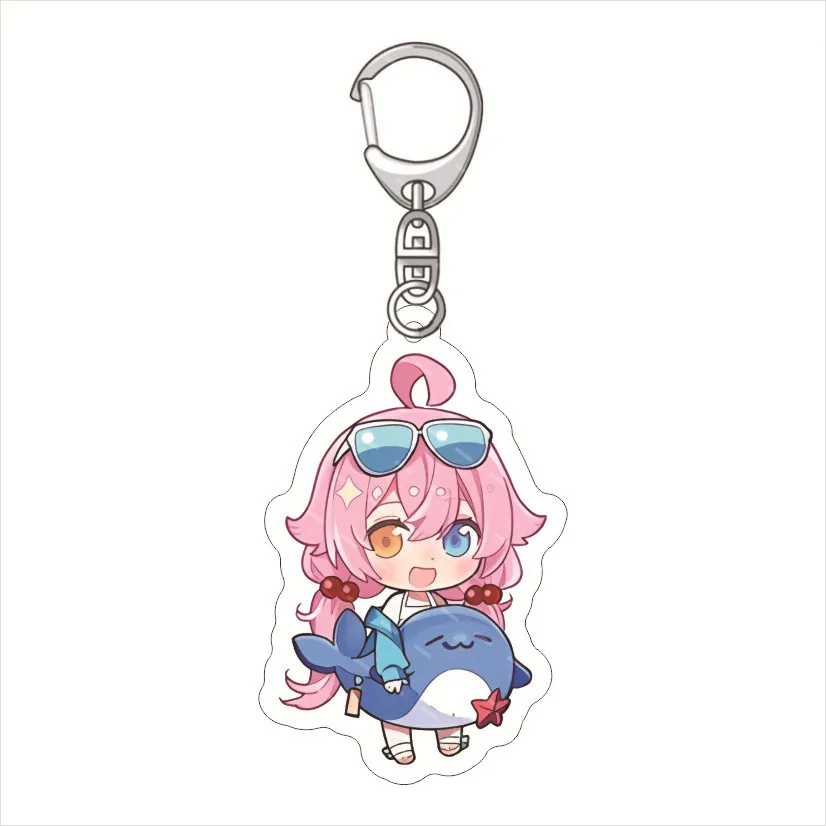 6CM Anime Blue Archive KeyChain for Men Kuromi Serika Izayoi Nonomi Pendant Key Ring Acrylic Car Key Chain Keyring Party Gift