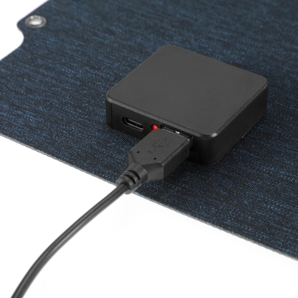 10W Solarpanel-Ladegerät mit USB-C & USB-A, ETFE Solar-Handy-Ladegerät für Camping und Backpacking, IPX6 wasserdichte faltbare Solarpanels – Detail 7