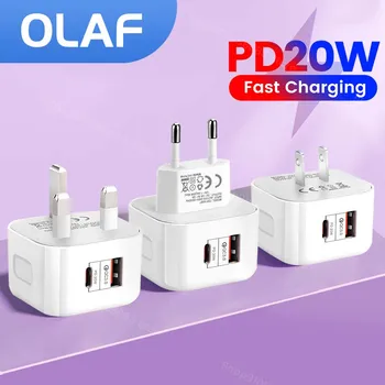 PD20W USB C şarj hızlı şarj hızlı şarj 3.0 cep telefonu şarj tipi C adaptörü iPhone 14 13 12 Xiaomi Samsung Huawei