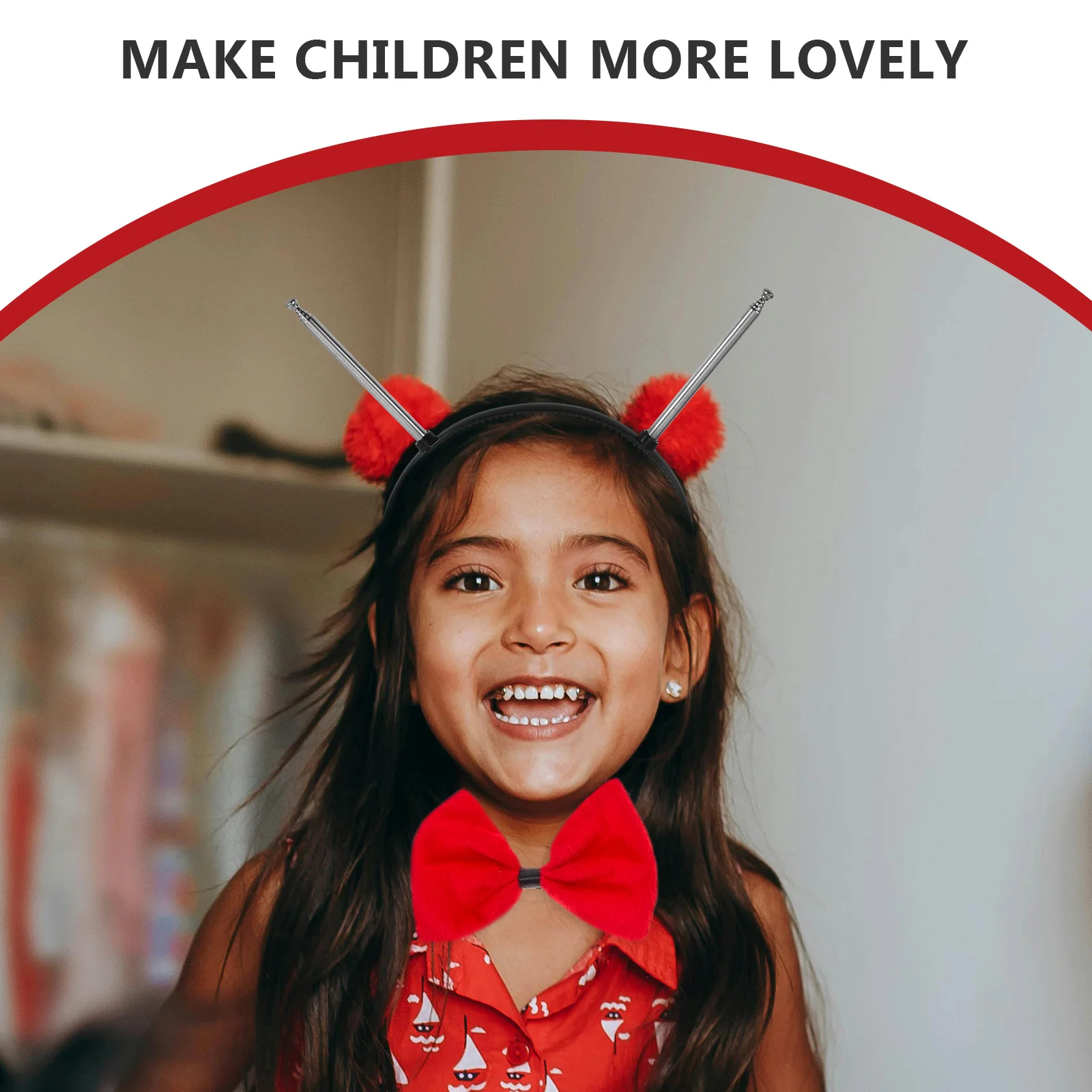 Verstelbare antennehoofdband Kinderen Leuk Creatief Veelzijdig gebruik Dagelijks feest Toneelvoorstellingen Duurzaam Buigbaar Pasvorm Peutermeisjes