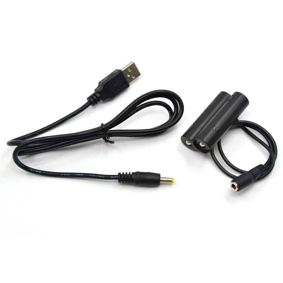 Power Bank Charger 5V USB Cable+CP-04 Coupler AA Fake Battery For