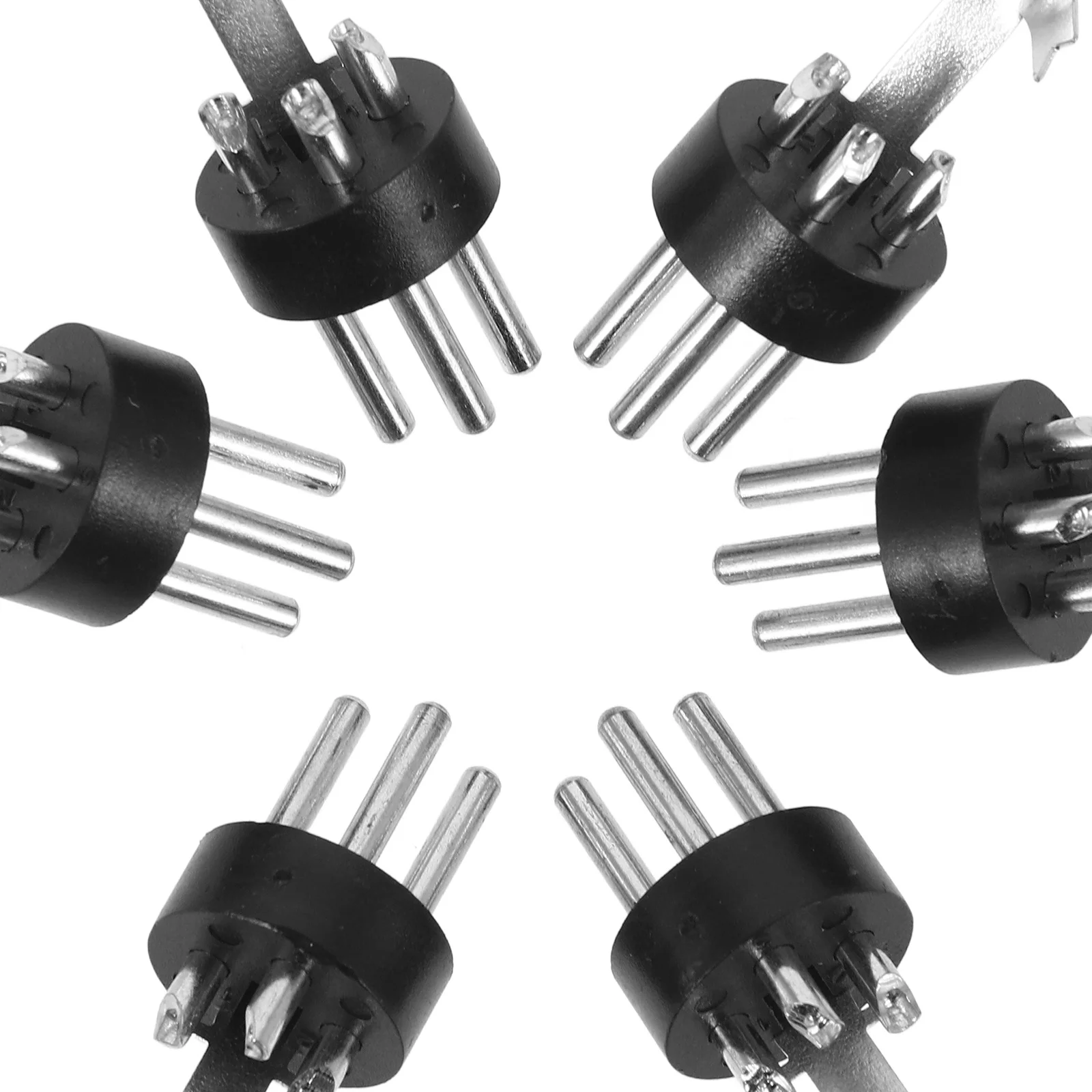 

10Pcs Microphone Connector Cardan Head 3-Pin Male Plugs Precision Durable Mic Plug Clear Sound for Recording